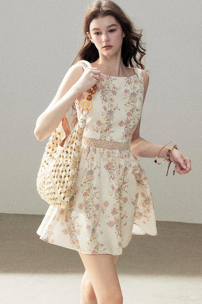 Sleeveless Floral Dress