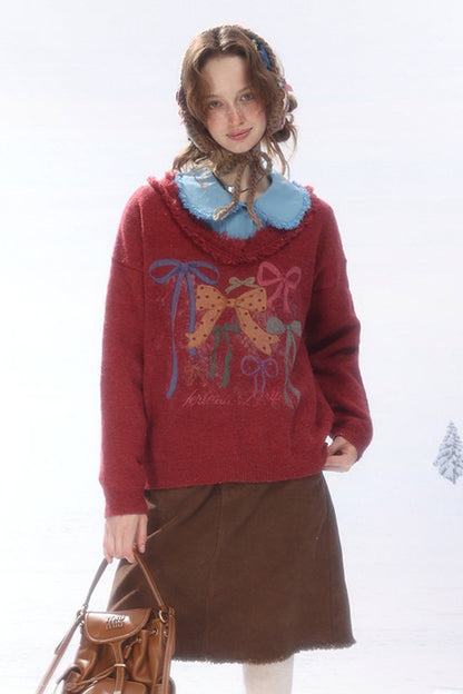 Brown Corduroy Mid-Length Skirt
