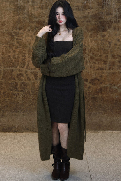 Knitted Long Cardigan