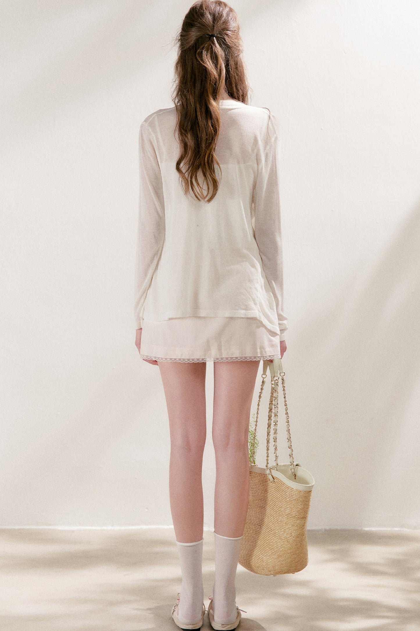 Lyocell Lace A-Line Skirt