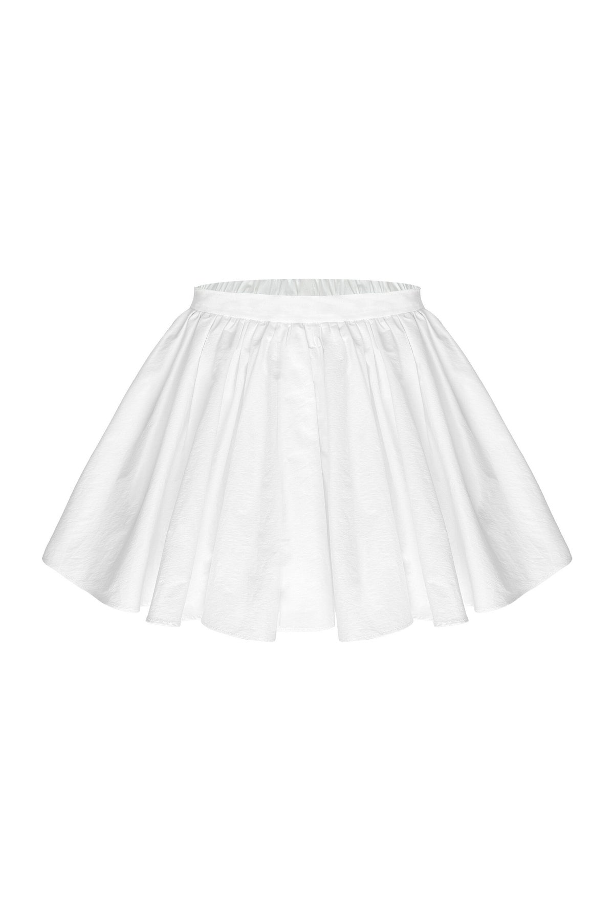 Polka Dot Knitted Cardigan and White Skirt Set-Up