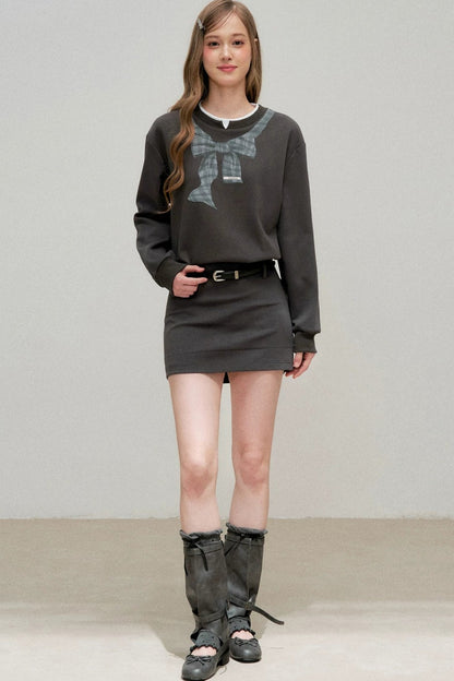 Printed Hoodie Dress