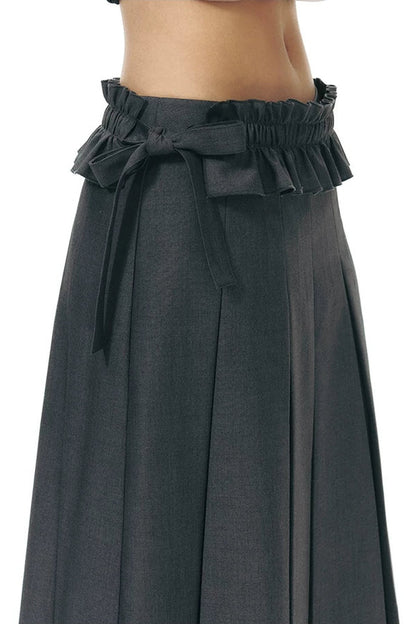 Conjunto de falda plisada desmontable de largo medio