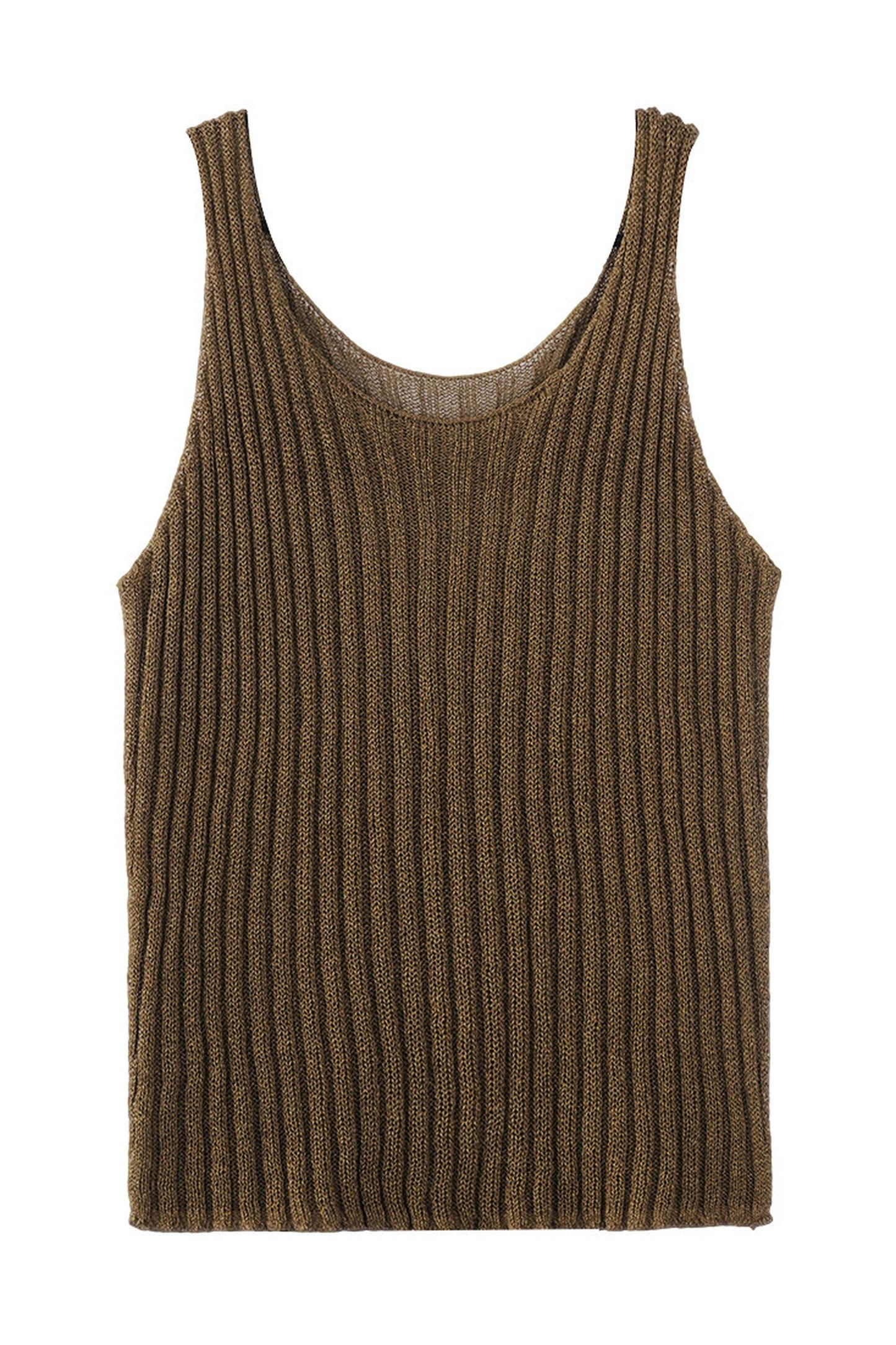 Hollow Ribbed Knit Camisole