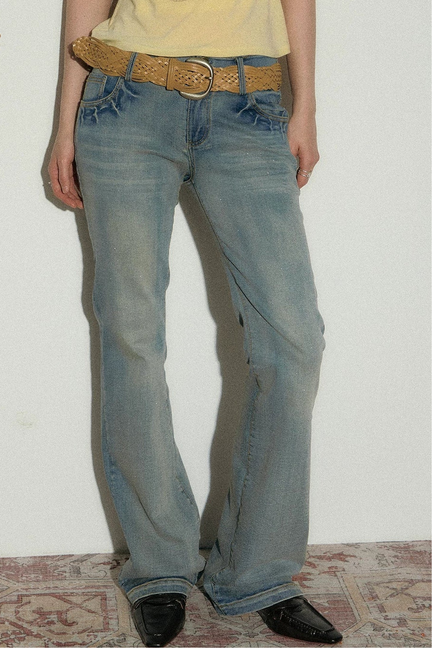 Moonlight Sparkle Flared Jeans