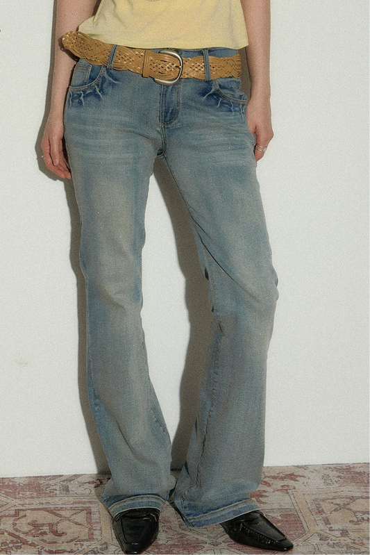 Moonlight Sparkle Flared Jeans