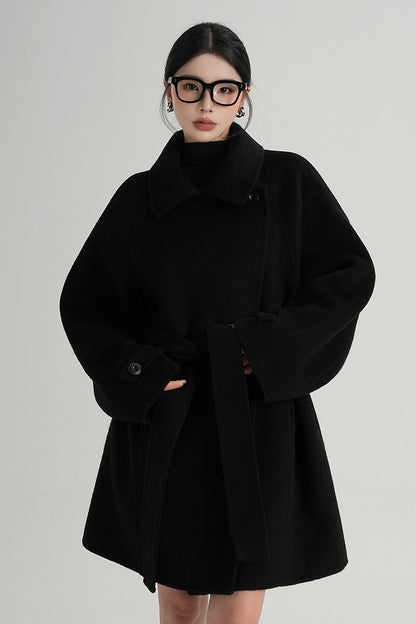 Mid-Length Double-Sided Wool Coat