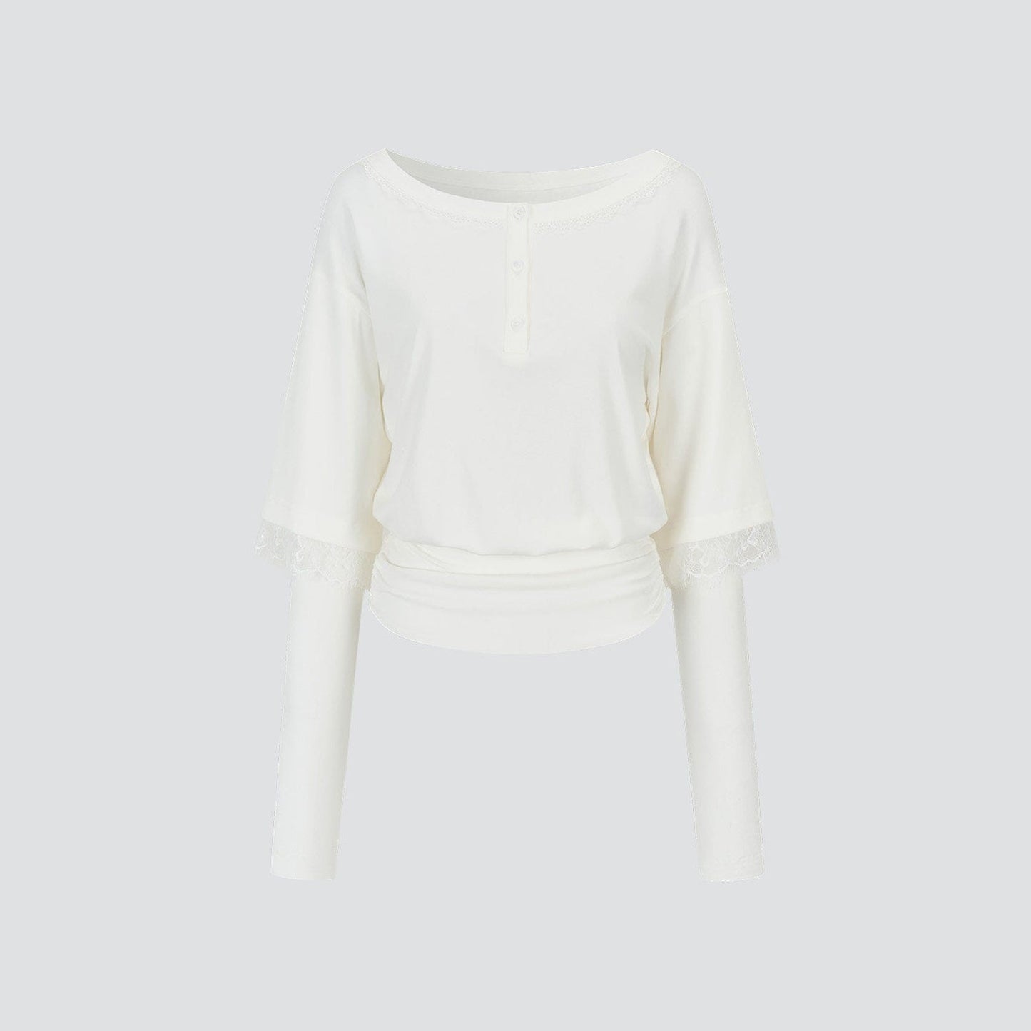 Spring Fake Two-Piece Hot Girl Top