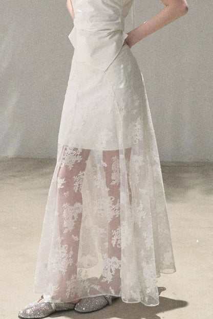 Hazy Moonlight Lace Skirt