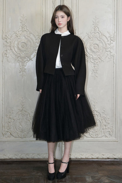 White Doll Collar Shirt