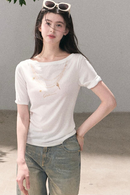 Retro Gradient Cotton Jeans