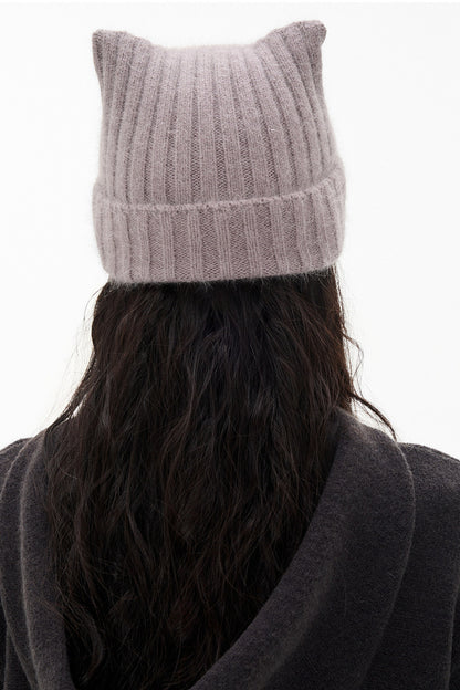 Cat Ear Rabbit Plush Hat Knit