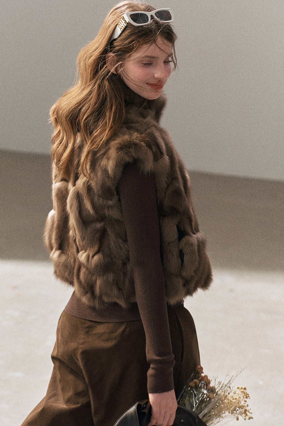 Real Fox Fur Vest
