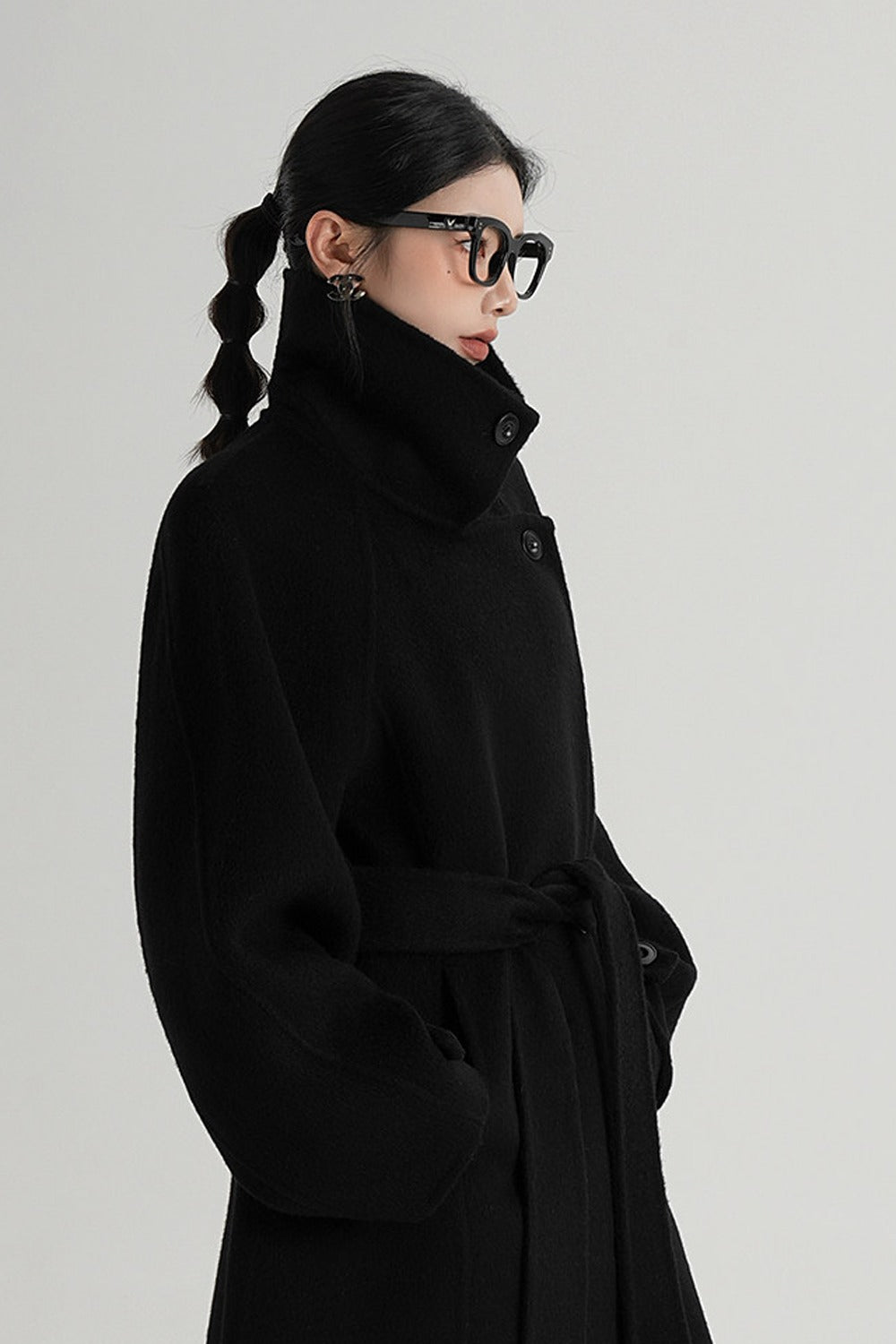 Mid-Length Double-Sided Wool Coat