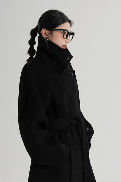 Mid-Length Double-Sided Wool Coat