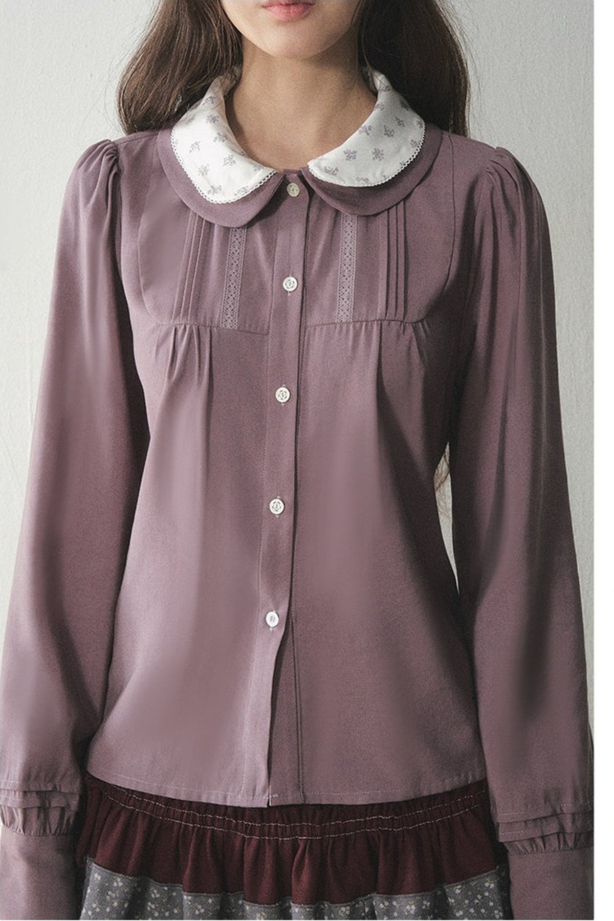 Lyocell Doll Collar Blouse