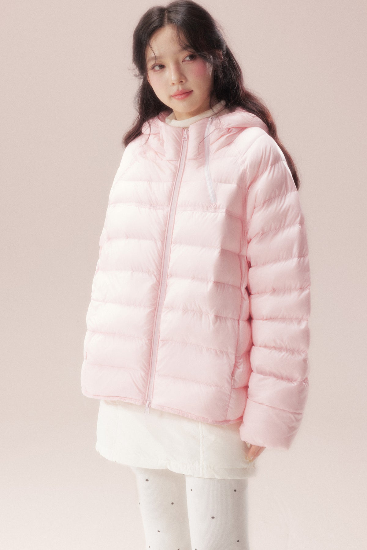 Silhouette Zipper Down Jacket