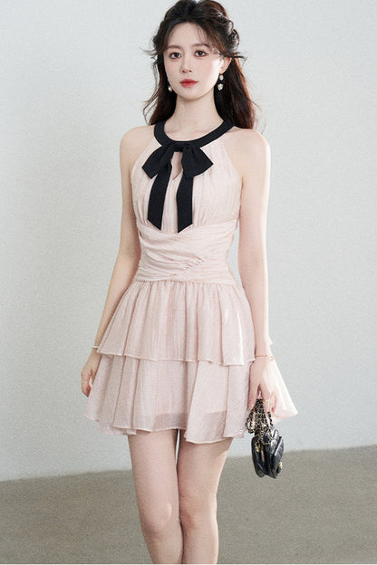 Pink Tencel A-Line Dress