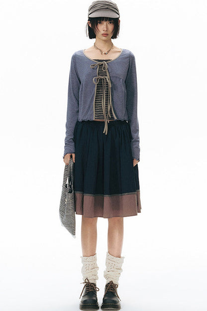 Lace-Trimmed Embroidered Camisole