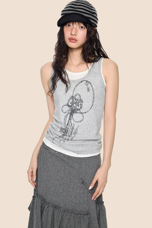Retro Casual Slim-Fit T-Shirt