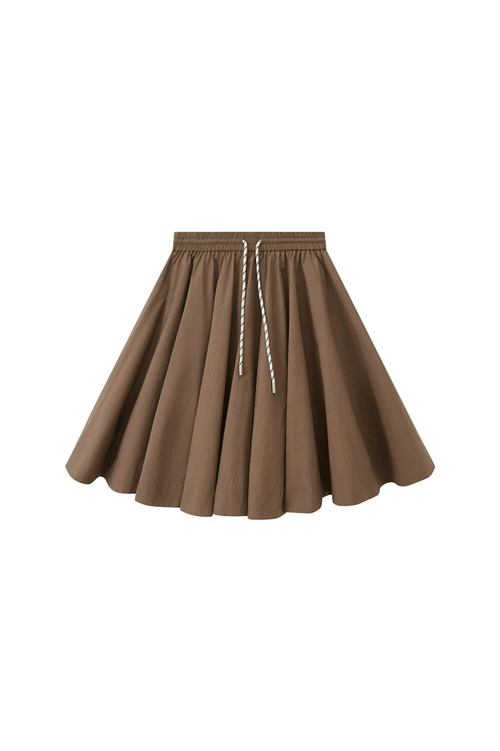Low Waist Solid A-Line Skirt