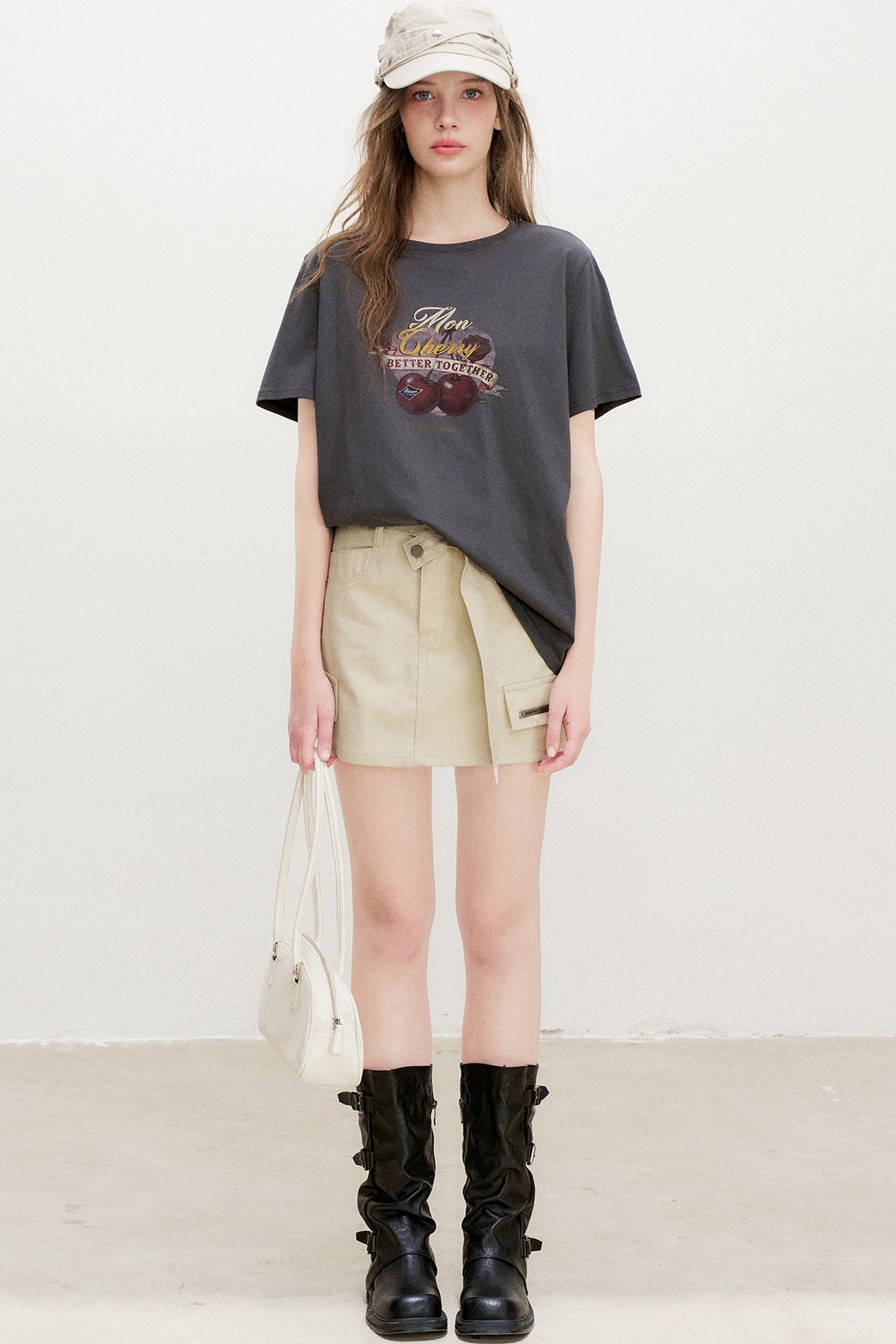 Retro Cherry Distressed Top