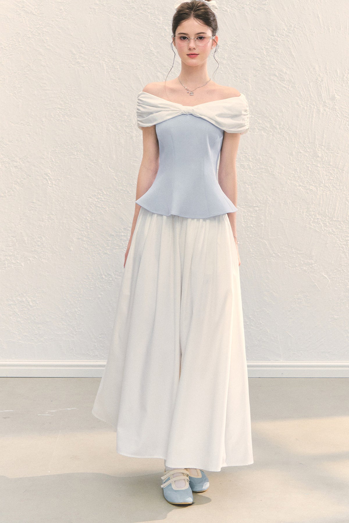 Off-Shoulder Peplum Top