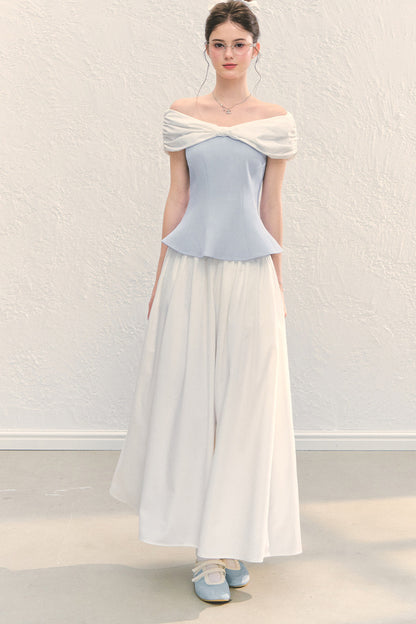 Off-Shoulder Peplum Top