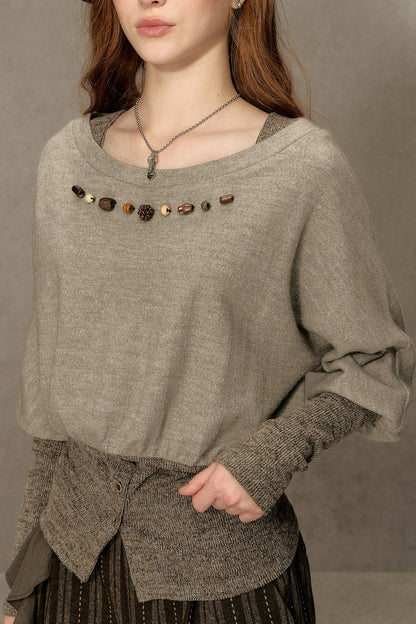 Hazelnut Lantern Pullover Sweatshirt