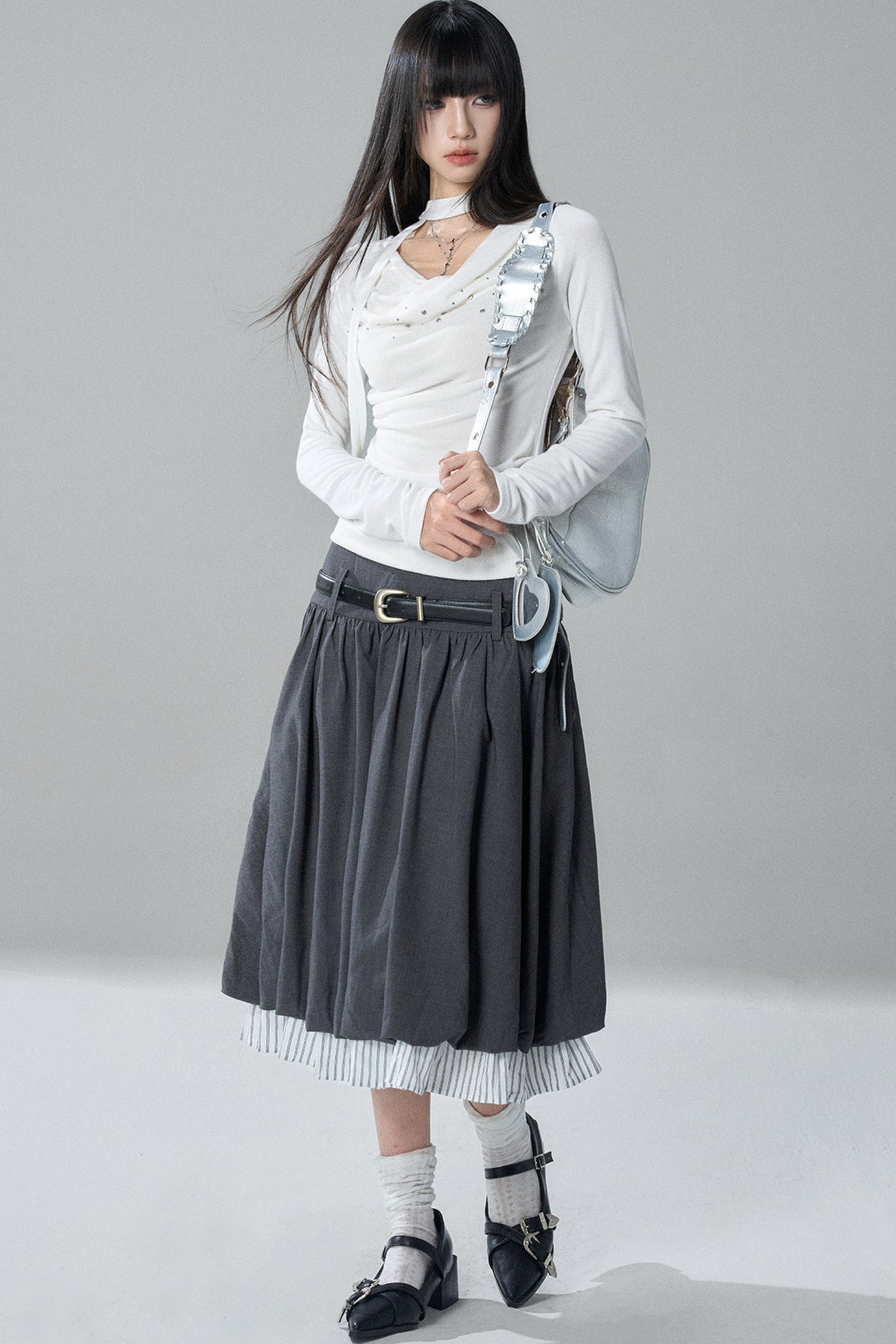White Long Sleeve Top