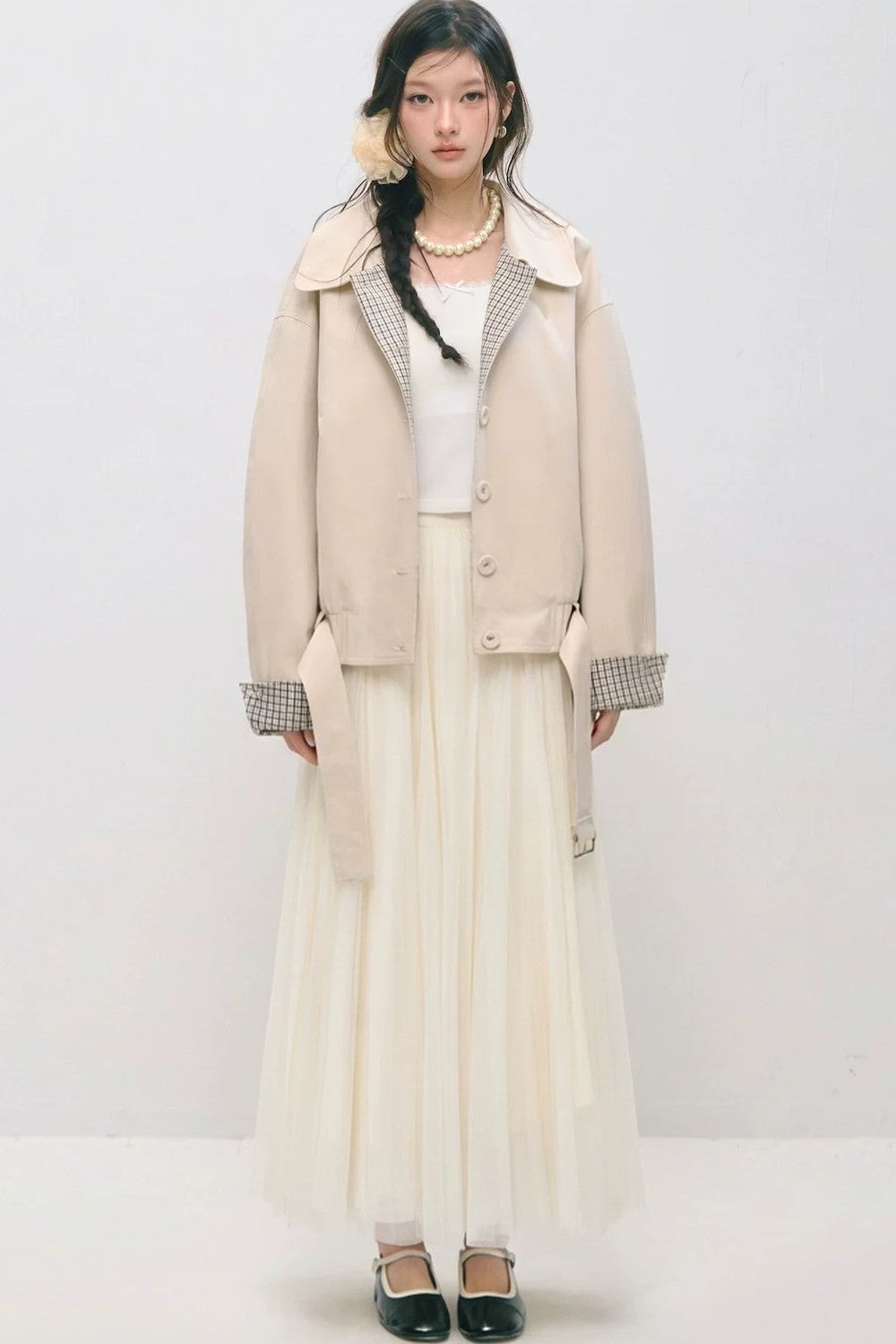 Double-Layer Mesh Fairy Skirt