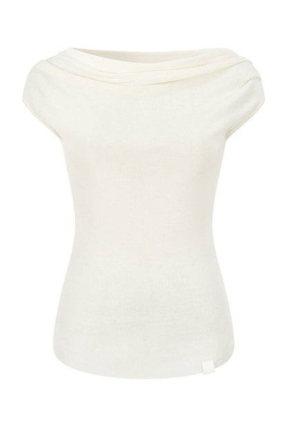 Asymmetrical Tencel Wool Top