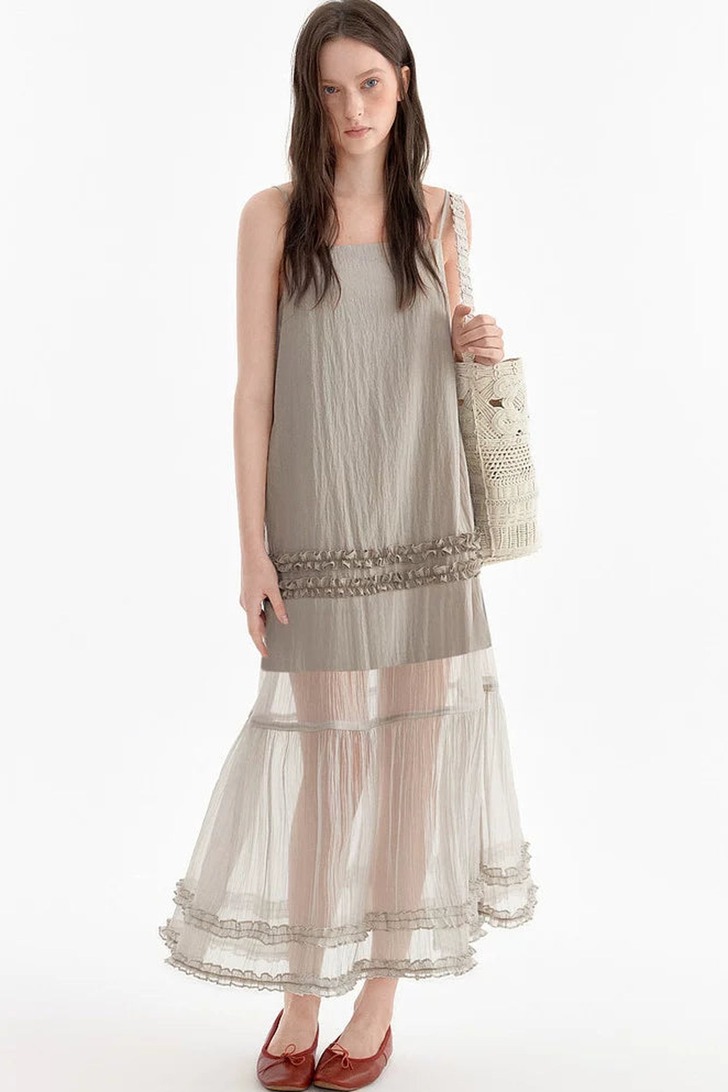Romantic Ruffled Strap Dress