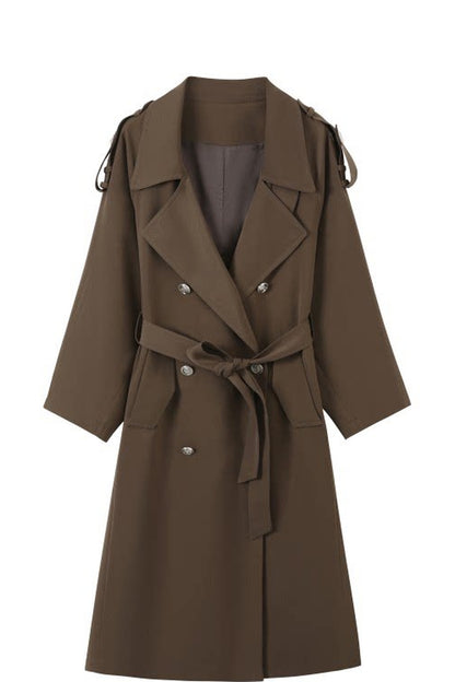 Women's Mid-Length Windbreaker and Camisole Dress Set-Up