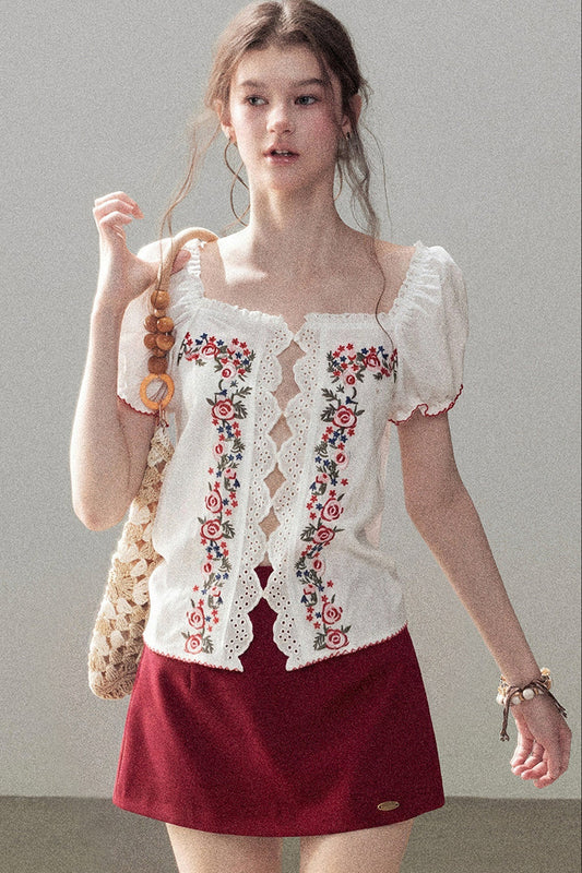 Rose Season Lace Top
