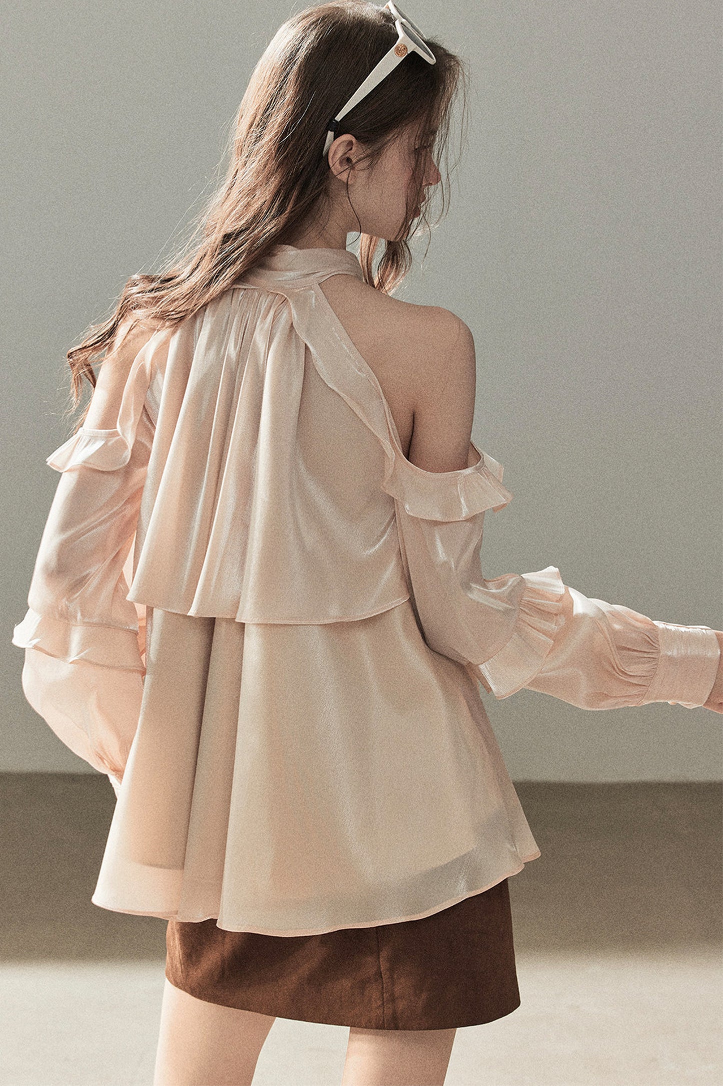 Pearl Luster Satin Blouse