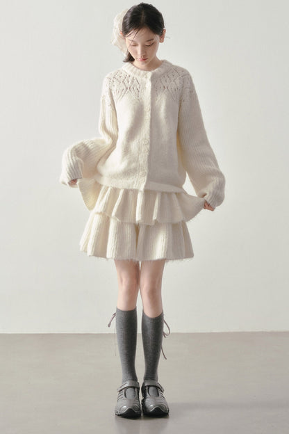 Reversible Knit Sweater and Skirt Set