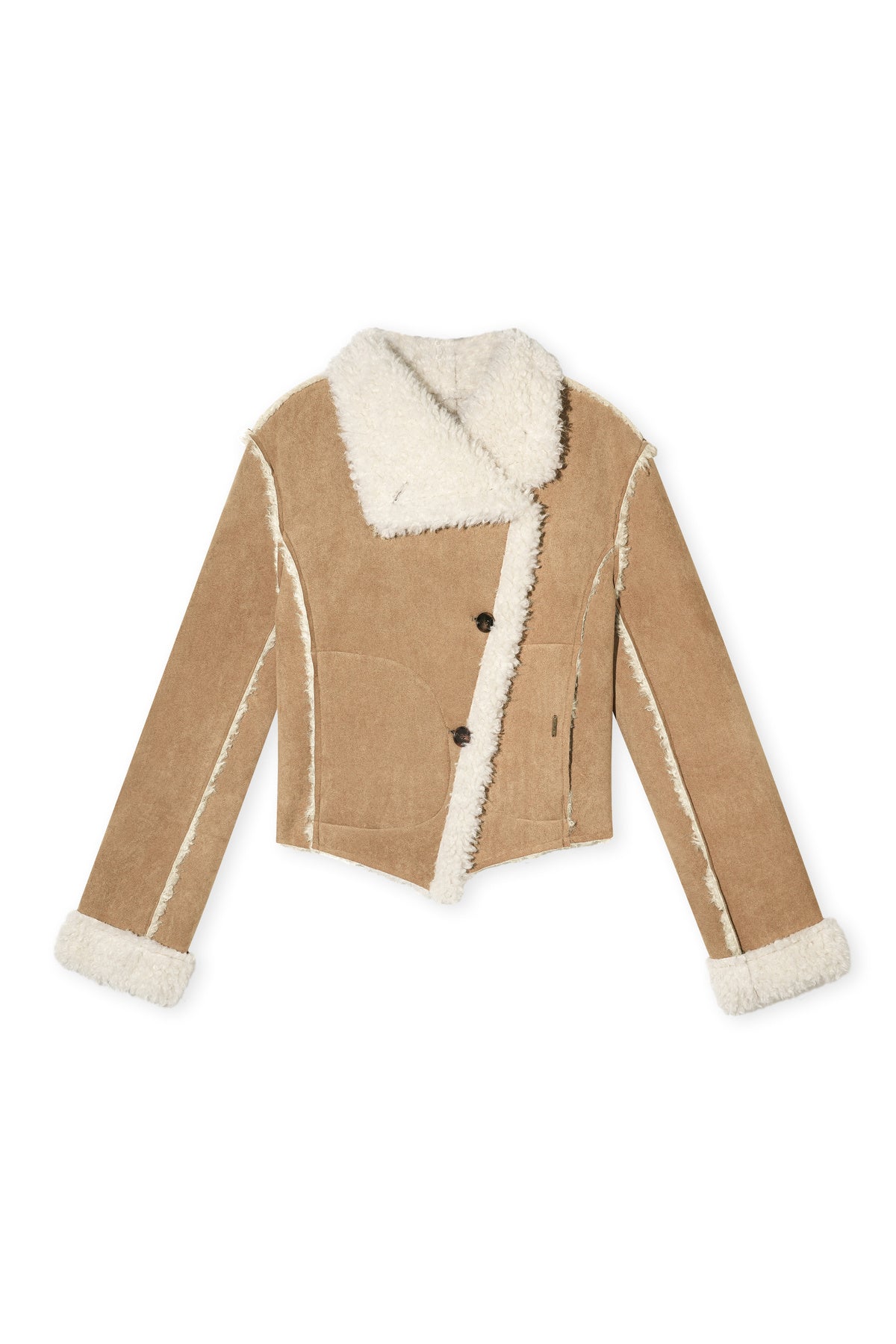Vintage Brown Faux Fur Coat