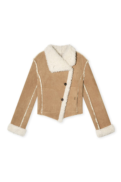 Vintage Brown Faux Fur Coat