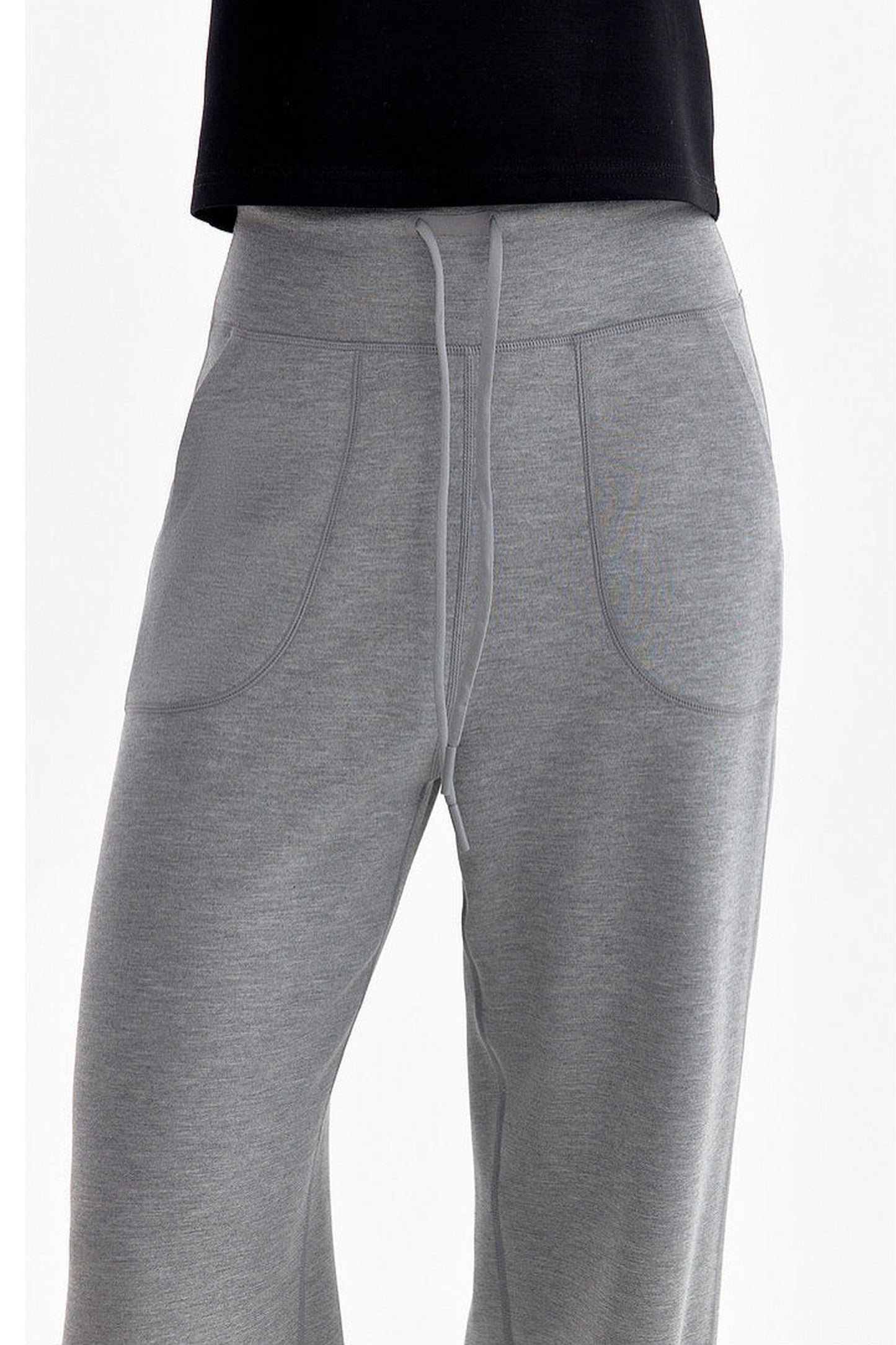 Pantalon taille haute à cordon de serrage