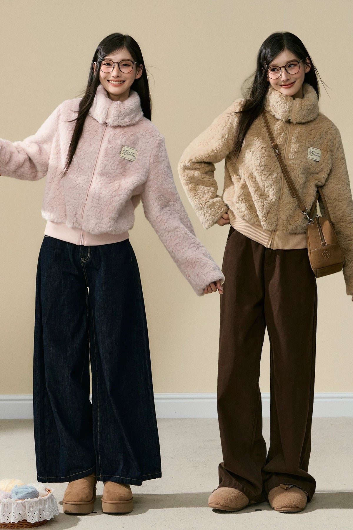 Warm Plush Jacket and Pants Set-Up