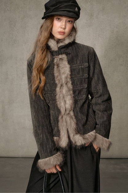 Napoleon Collar Down Jacket