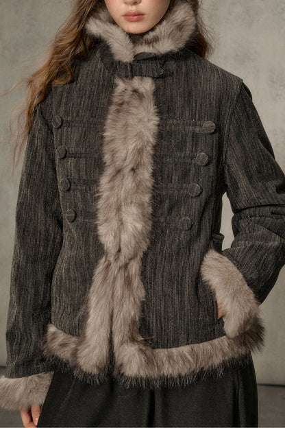 Napoleon Collar Down Jacket