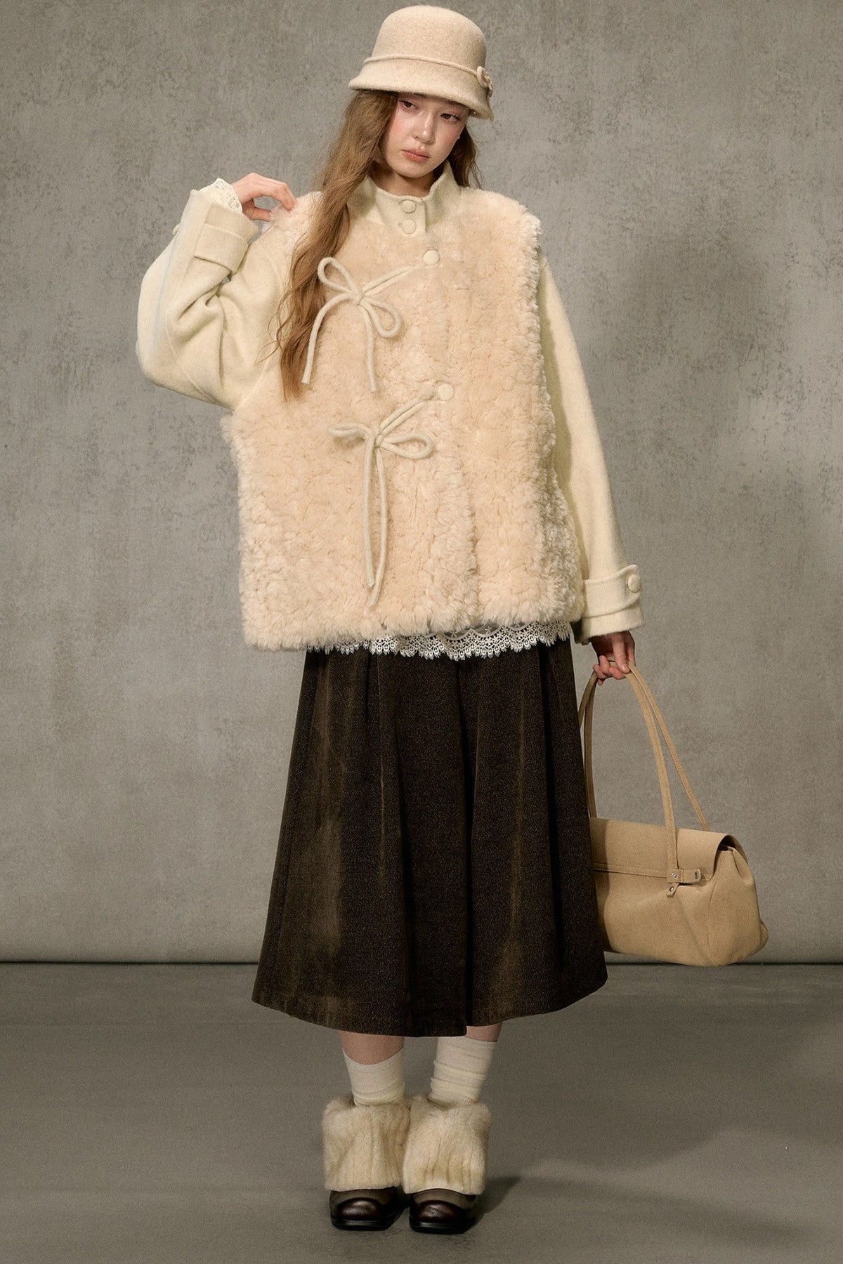 Forest Path Wide-Leg Skirt