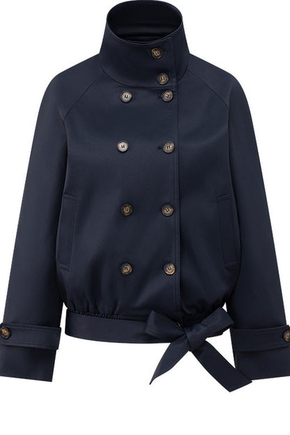 Style Pleated Skirt and Short Coat Set