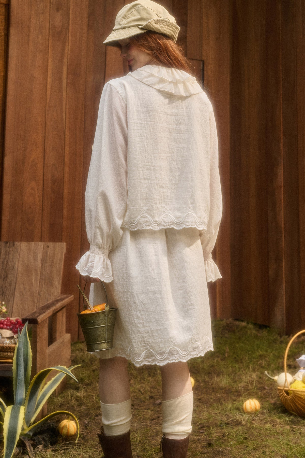 Tencel Cotton Lace Trim Set