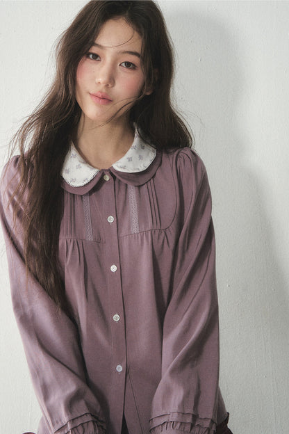 Lyocell Doll Collar Blouse