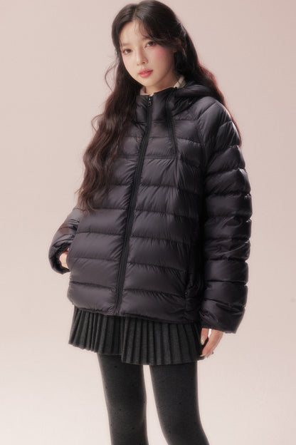 Silhouette Zipper Down Jacket