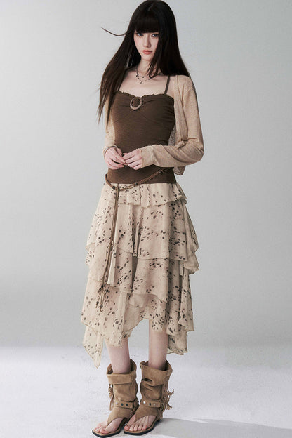 Lightweight Camisole Cardigan Set