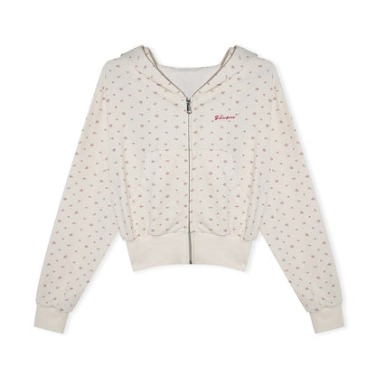 Floral Hooded Cardigan Jacket